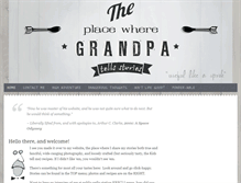Tablet Screenshot of grandpa-tells-stories.com